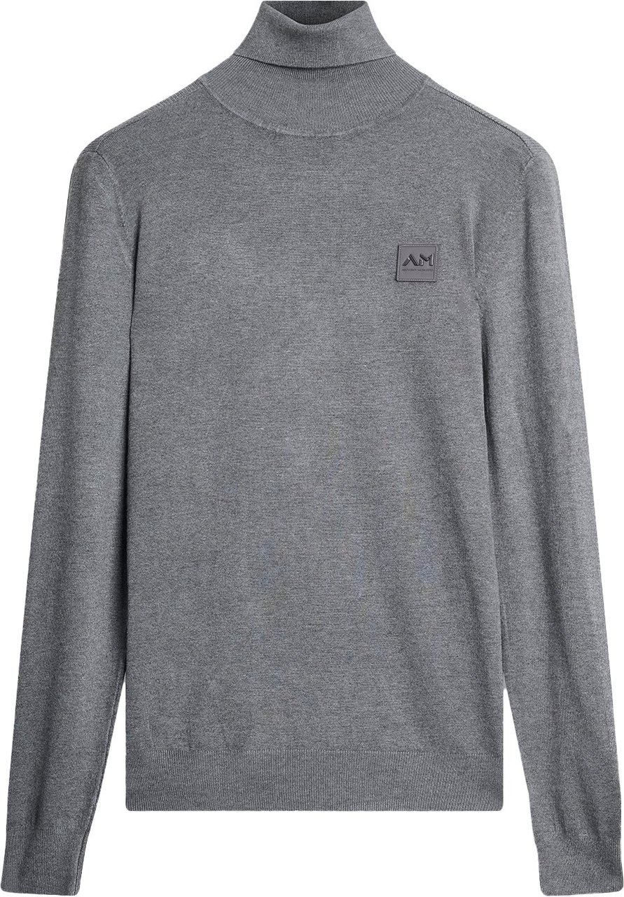 Antony Morato SWEATER SLIM FIT WITH LOGO PATCH Grijs