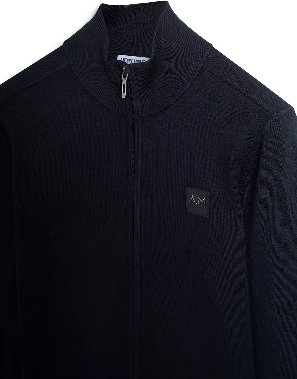 Antony Morato SWEATER SLIM FIT WITH LOGO PATCH Blauw