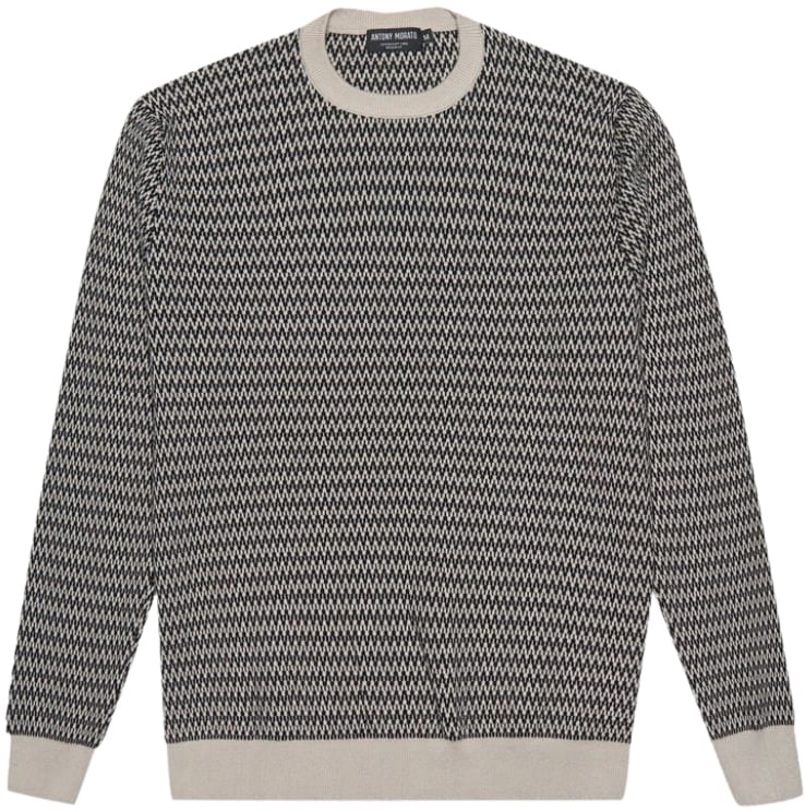 Antony Morato Antony Morato Crew Neck Sweater Striped Patern Divers