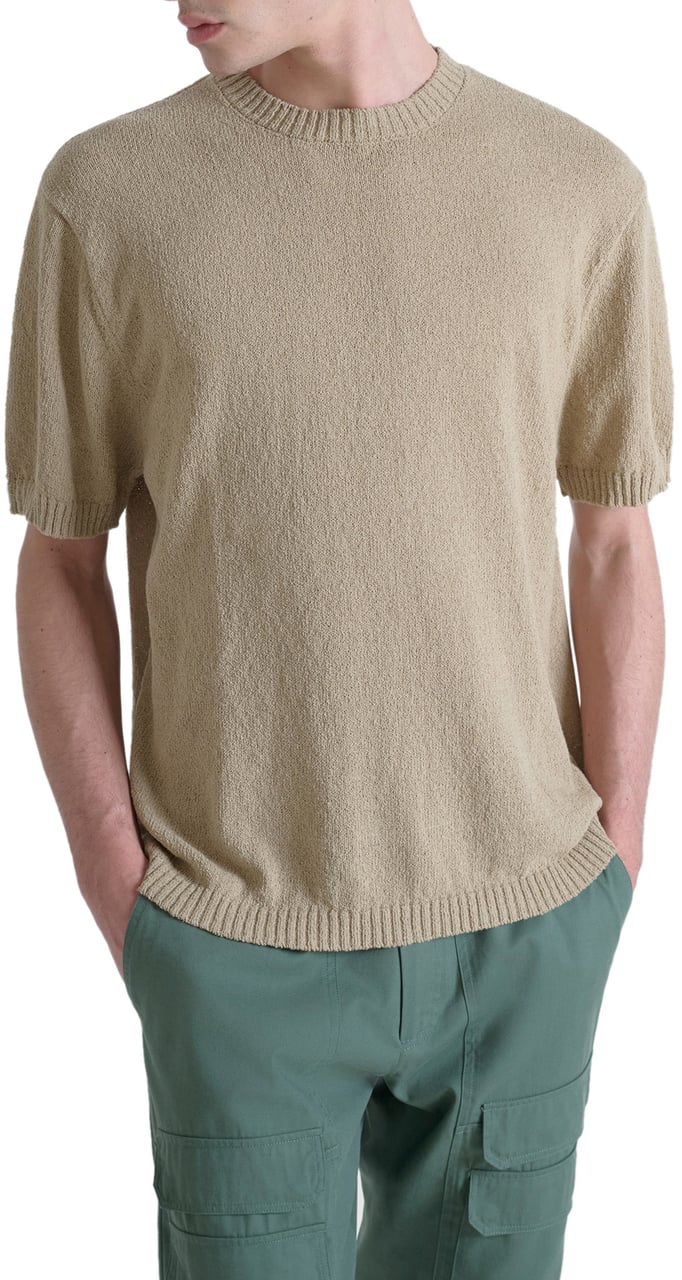 Antony Morato SWEATER REGULAR FIT IN COTTON BLEND SOFT YARN WITH LOGOED METAL BADGE Divers