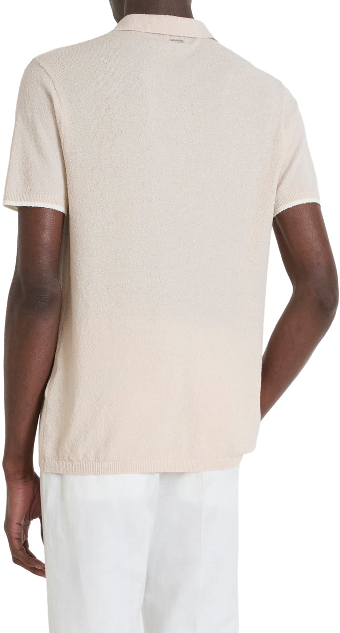 Antony Morato SWEATER SLIM FIT IN COTTON BLEND SOFT YARN WITH LOGOED METAL BADGE Beige