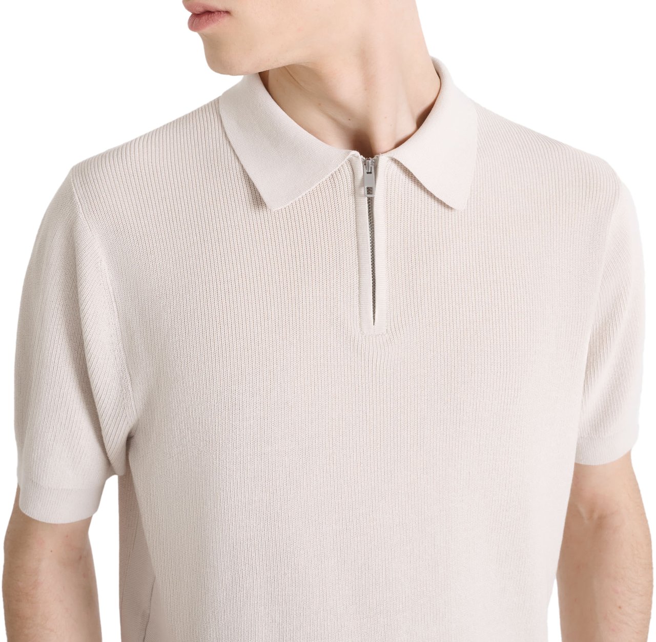 Antony Morato SWEATER REGULAR FIT IN COTTON BLEND SOFT YARN WITH LOGOED METAL BADGE Beige