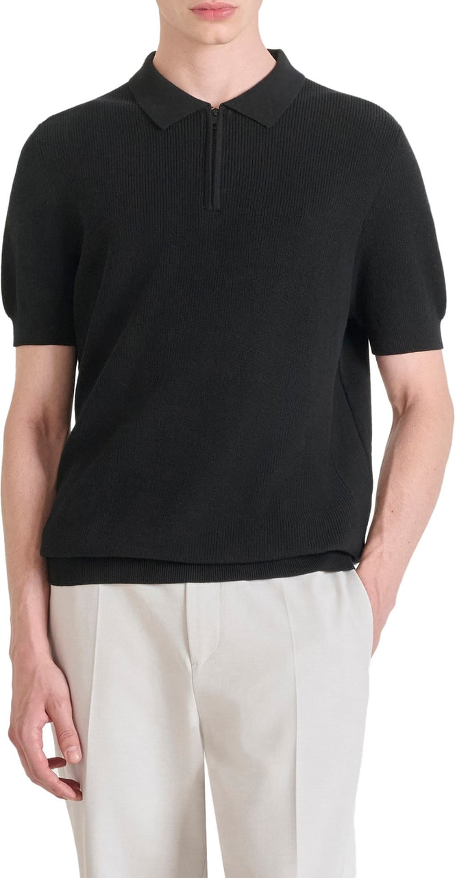 Antony Morato SWEATER REGULAR FIT IN COMBED COTTON FINE YARN Zwart