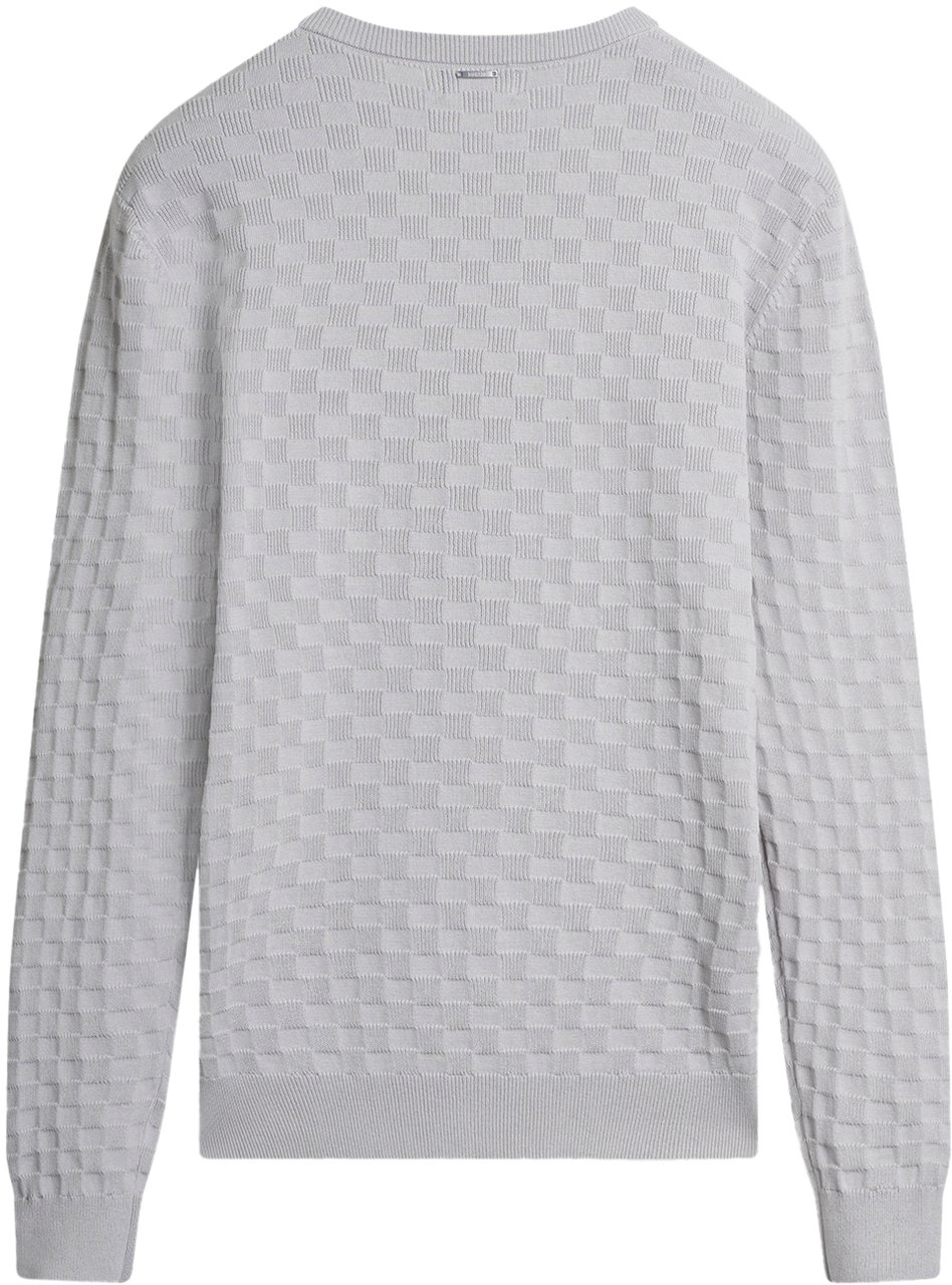 Antony Morato SWEATER REGULAR FIT WITH JACQUARD GEOMETRIC MOTIFS Wit