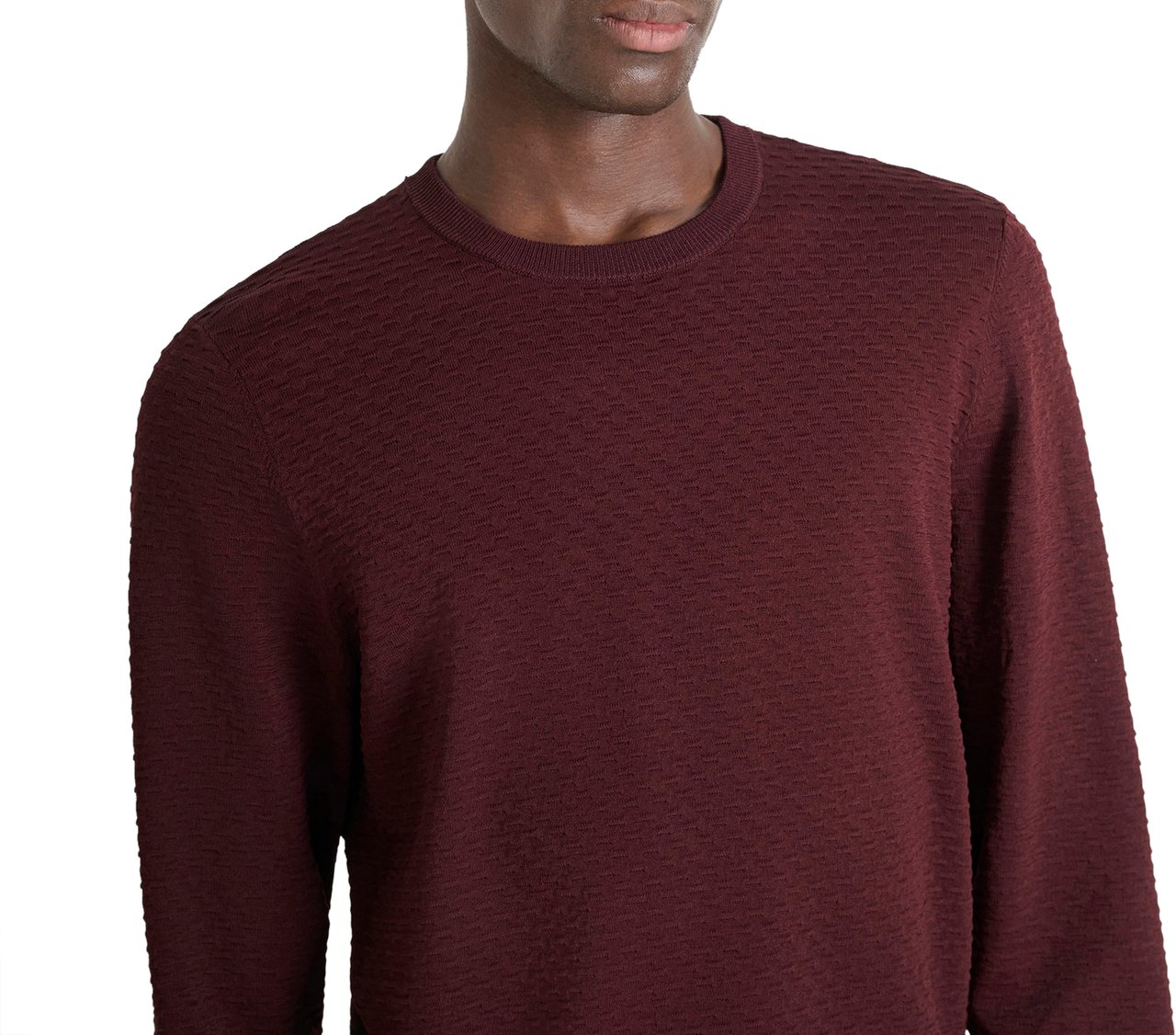 Antony Morato SWEATER SUPER SLIM FIT WITH MOTIF JAQUARD Rood