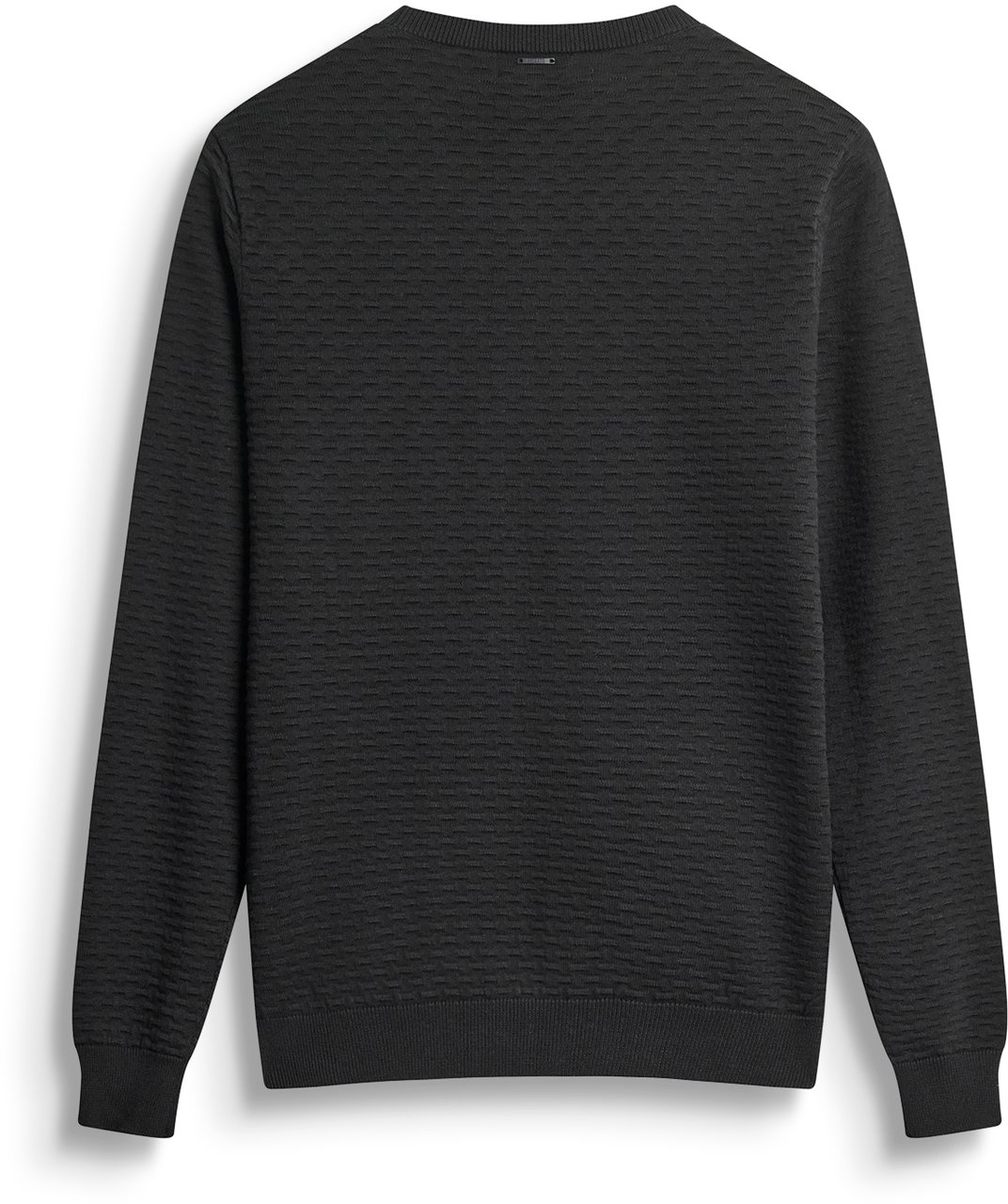 Antony Morato SWEATER REGULAR FIT IN COTTON YARN GEOMETRIC JACQUARD MOTIF Zwart