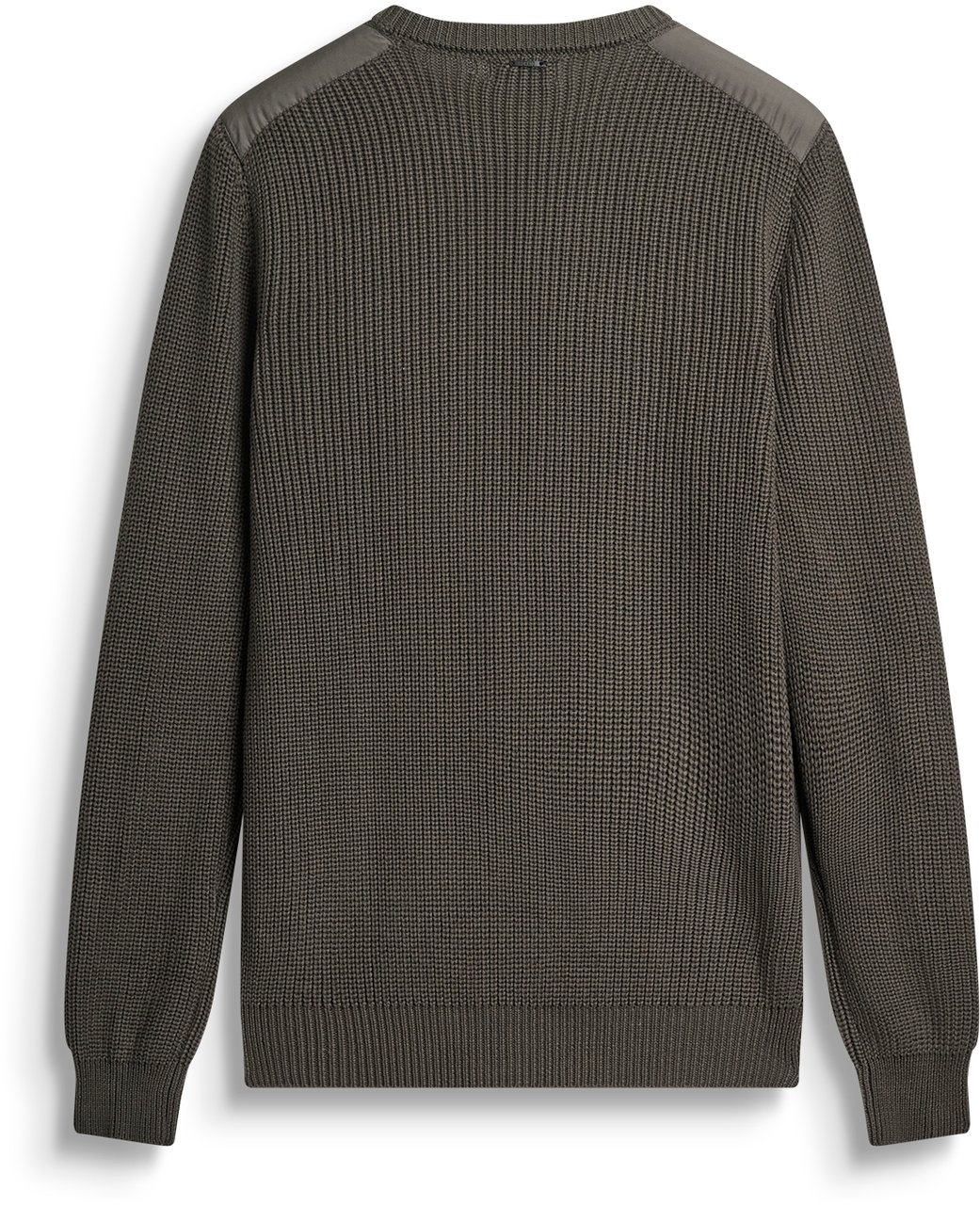 Antony Morato SWEATER REGULAR FIT IN COTTON YARN WITH TECHNO FABRIC Groen