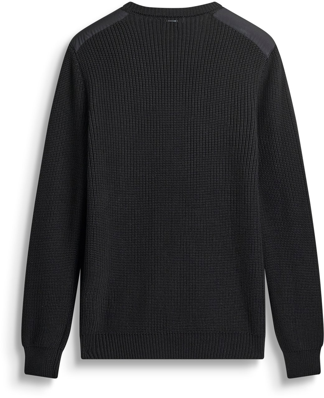 Antony Morato SWEATER REGULAR FIT IN COTTON YARN WITH TECHNO FABRIC Zwart