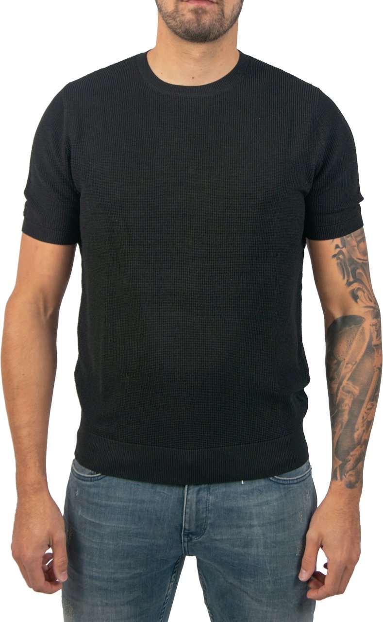 Antony Morato Sweater Regular Fit In Viscose Blend Zwart