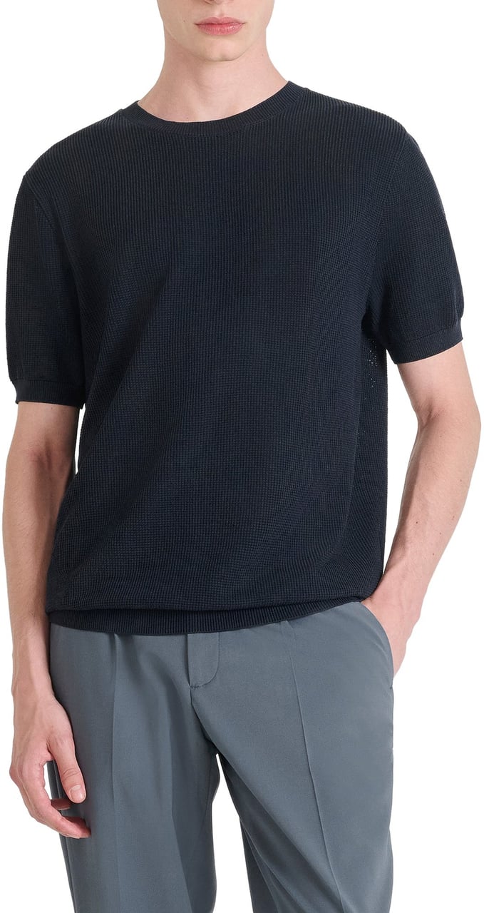 Antony Morato SWEATER REGULAR FIT SUPER FINE YARN Blauw
