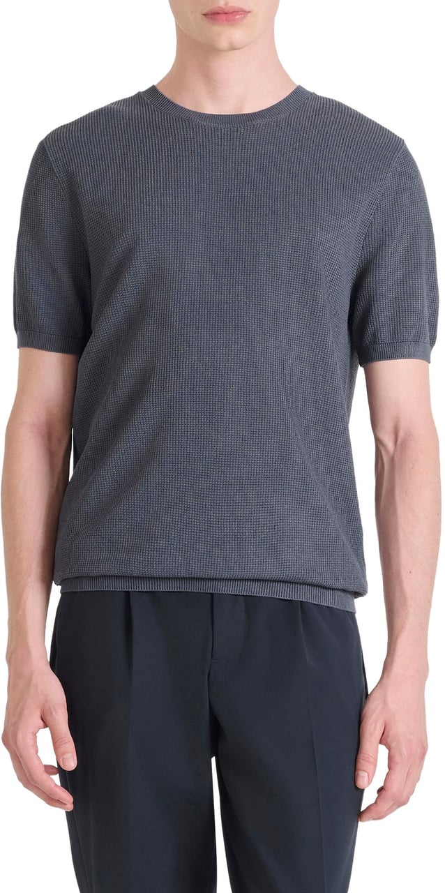 Antony Morato SWEATER REGULAR FIT SUPER FINE YARN Blauw