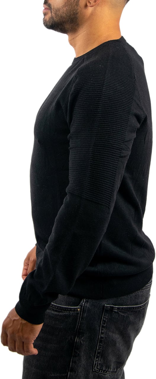Antony Morato Sweater Regular Fit In Wool Merino Zwart