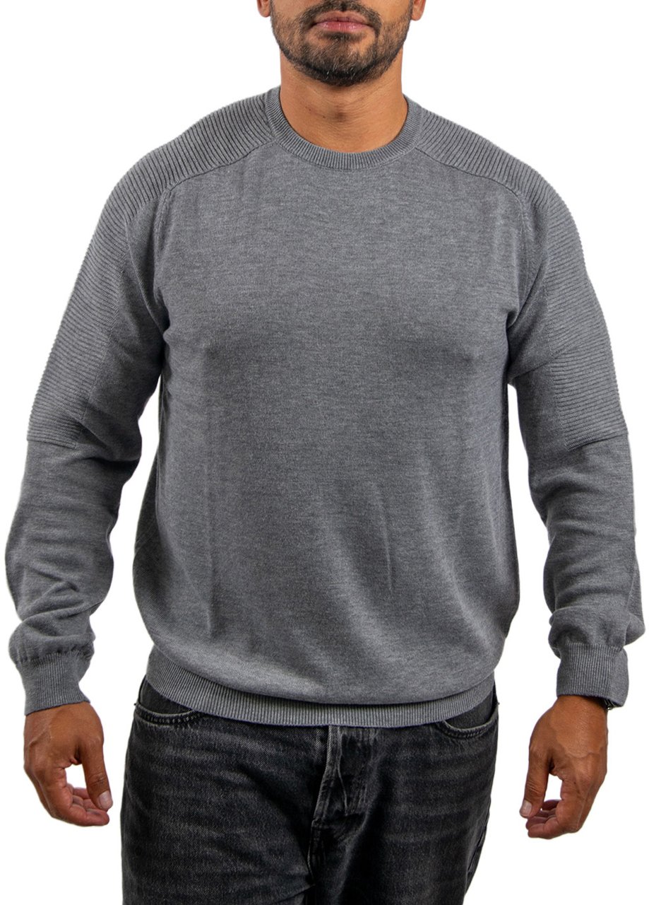 Antony Morato Sweater Regular Fit In Wool Merino Grijs