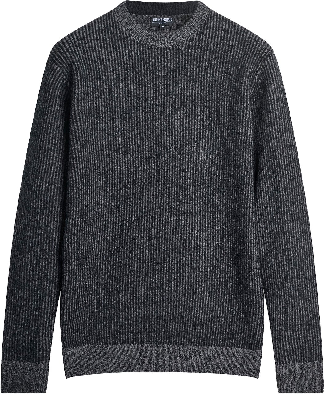Antony Morato SWEATER REGULAR FIT  PURL STITCH Zwart