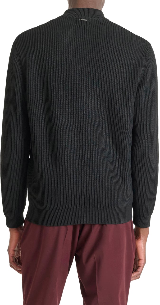 Antony Morato SWEATER REGULAR FIT RIB KNITSTITCH Zwart