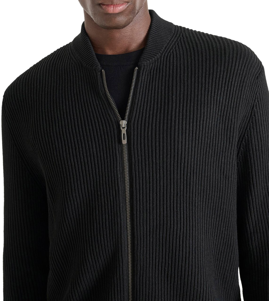 Antony Morato SWEATER REGULAR FIT RIB KNITSTITCH Zwart