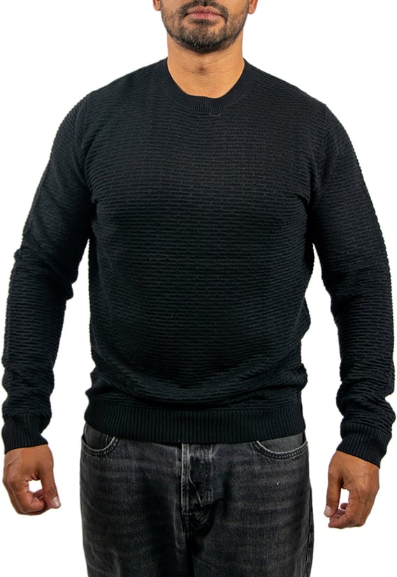 Antony Morato Antony Morato Sweater Regular Fit In Wool Merino Zwart