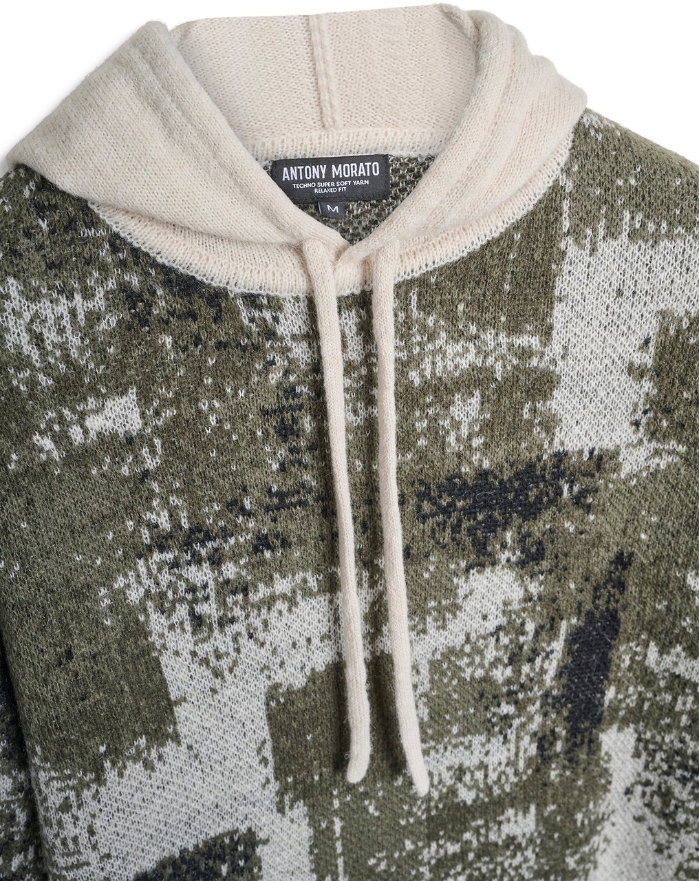 Antony Morato SWEATER RELAXED FIT  WITH JACQUARD MOTIF Beige
