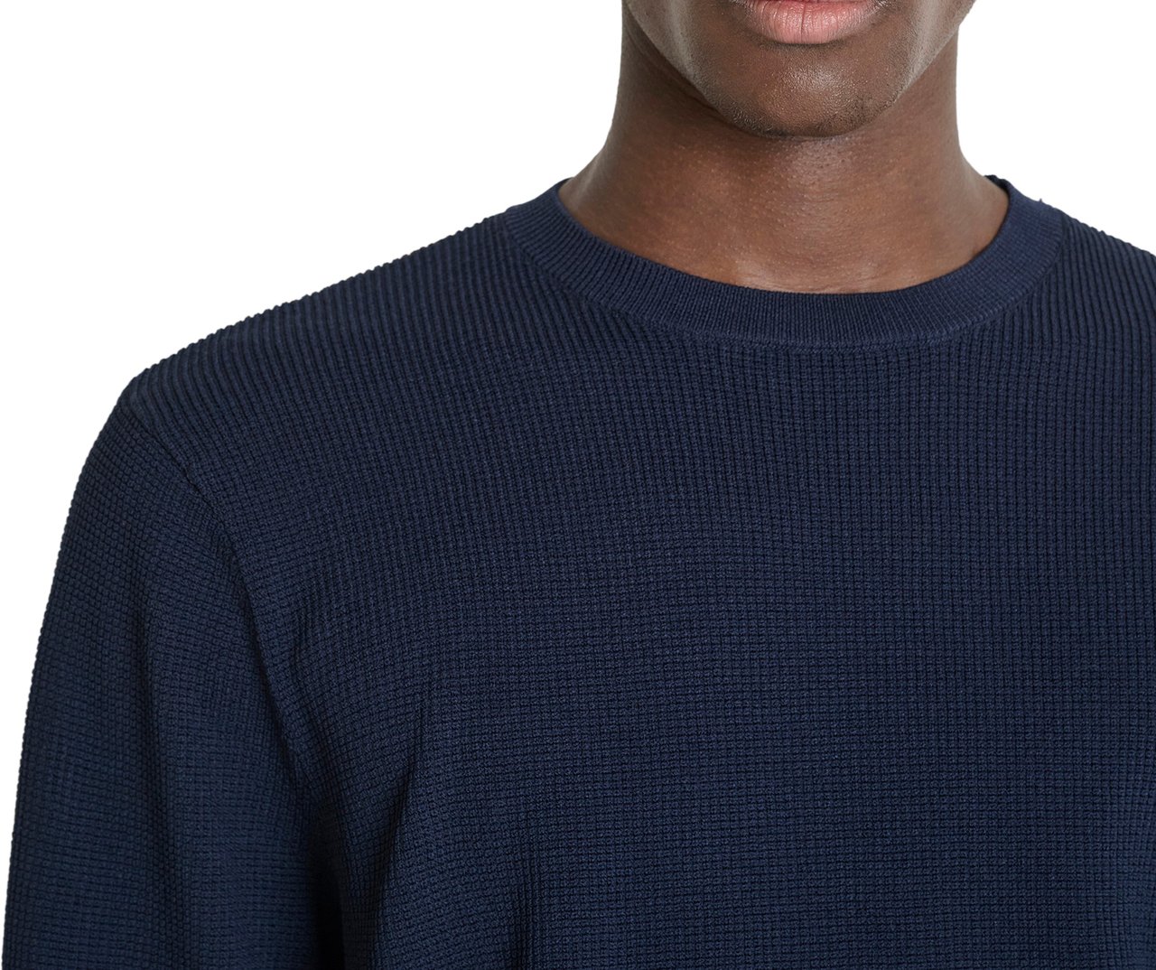 Antony Morato SWEATER ROUND COLLAR LONG SLEEVES REGULAR FIT SUPER FINE YARN Blauw