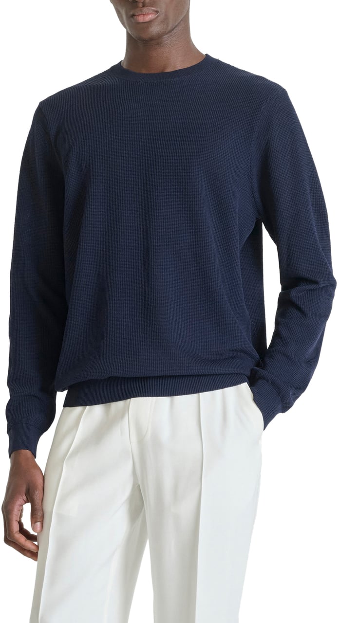Antony Morato SWEATER ROUND COLLAR LONG SLEEVES REGULAR FIT SUPER FINE YARN Blauw