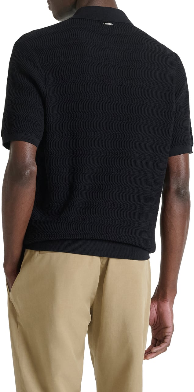 Antony Morato SWEATER REGULAR FIT  JACQUARD KNITSTITCH Zwart