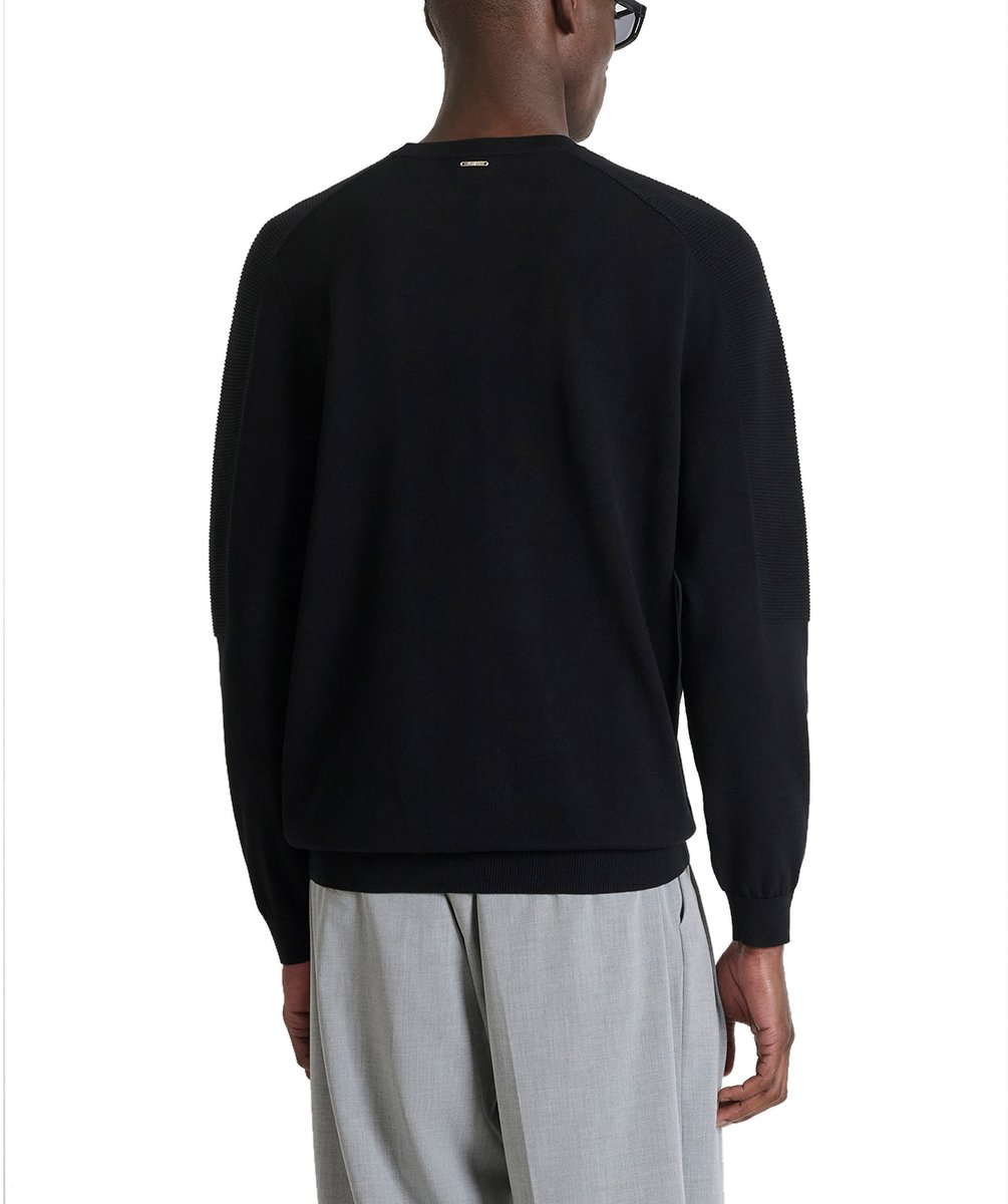 Antony Morato SWEATER ROUND COLLAR LONG SLEEVES REGULAR FIT I Zwart