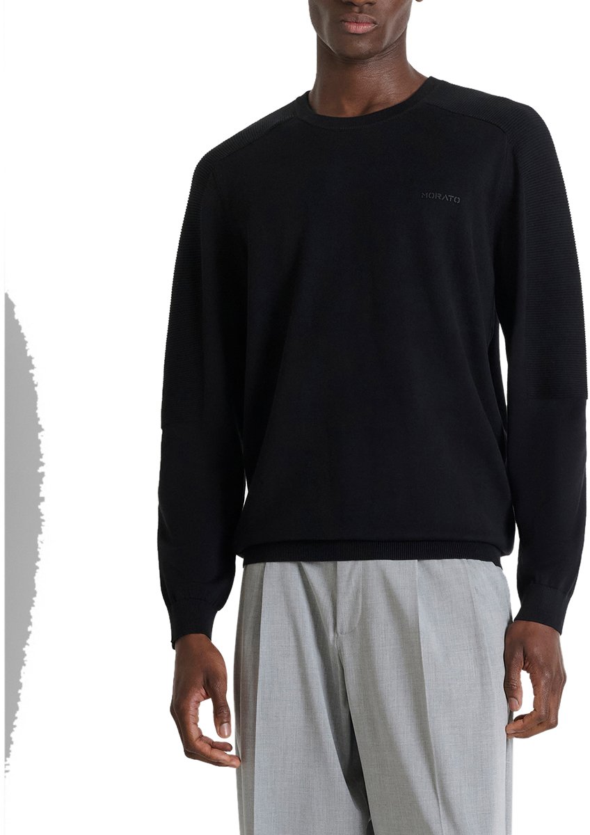 Antony Morato SWEATER ROUND COLLAR LONG SLEEVES REGULAR FIT I Zwart