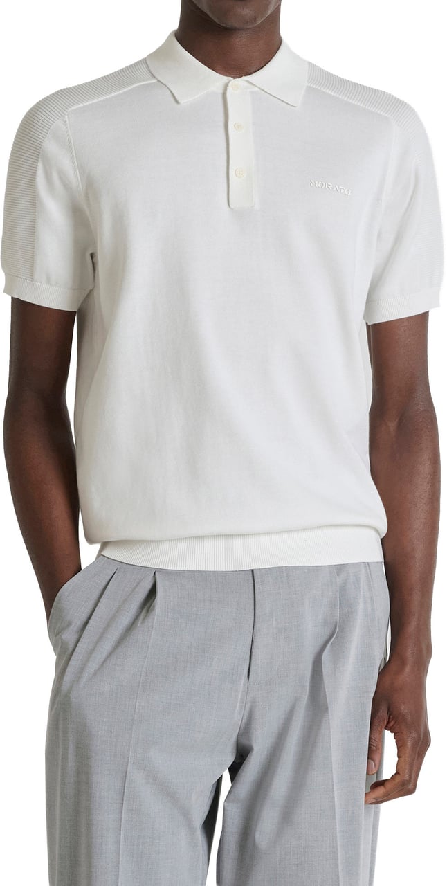 Antony Morato SWEATER POLO WITH BUTTON SHORT SLEEVES REGULAR FIT Beige