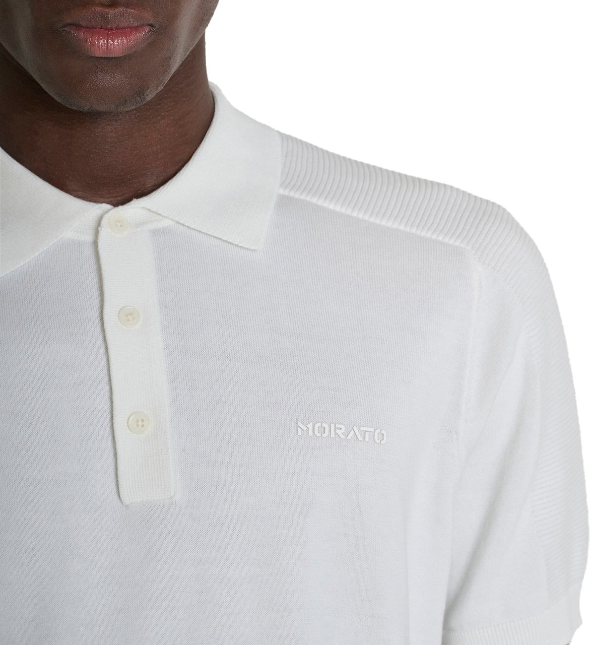 Antony Morato SWEATER POLO WITH BUTTON SHORT SLEEVES REGULAR FIT Beige