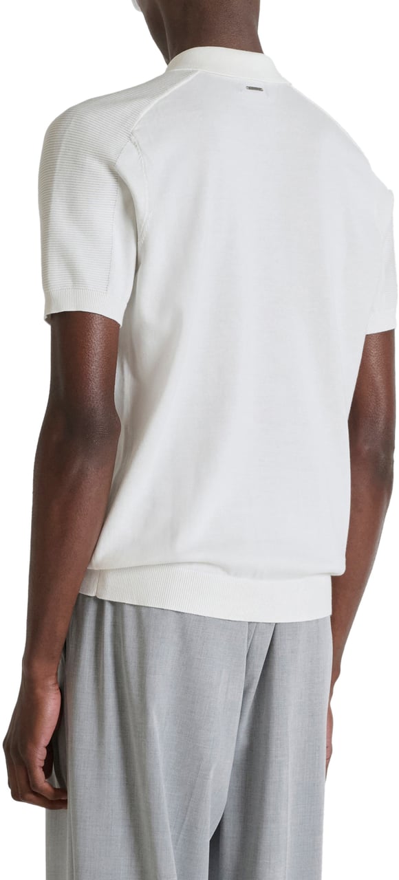 Antony Morato SWEATER POLO WITH BUTTON SHORT SLEEVES REGULAR FIT Beige