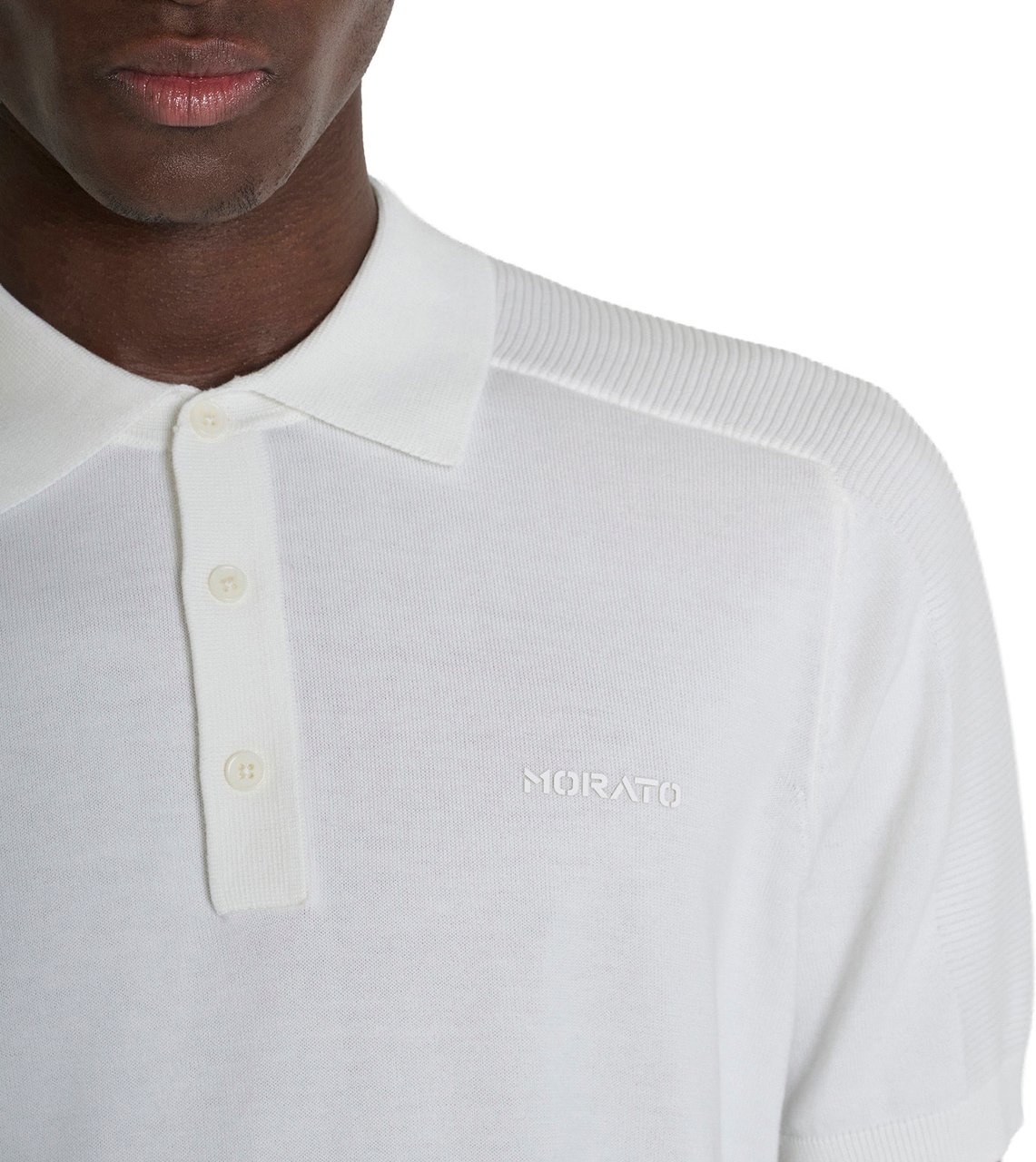 Antony Morato SWEATER POLO WITH BUTTON SHORT SLEEVES REGULAR FIT Beige