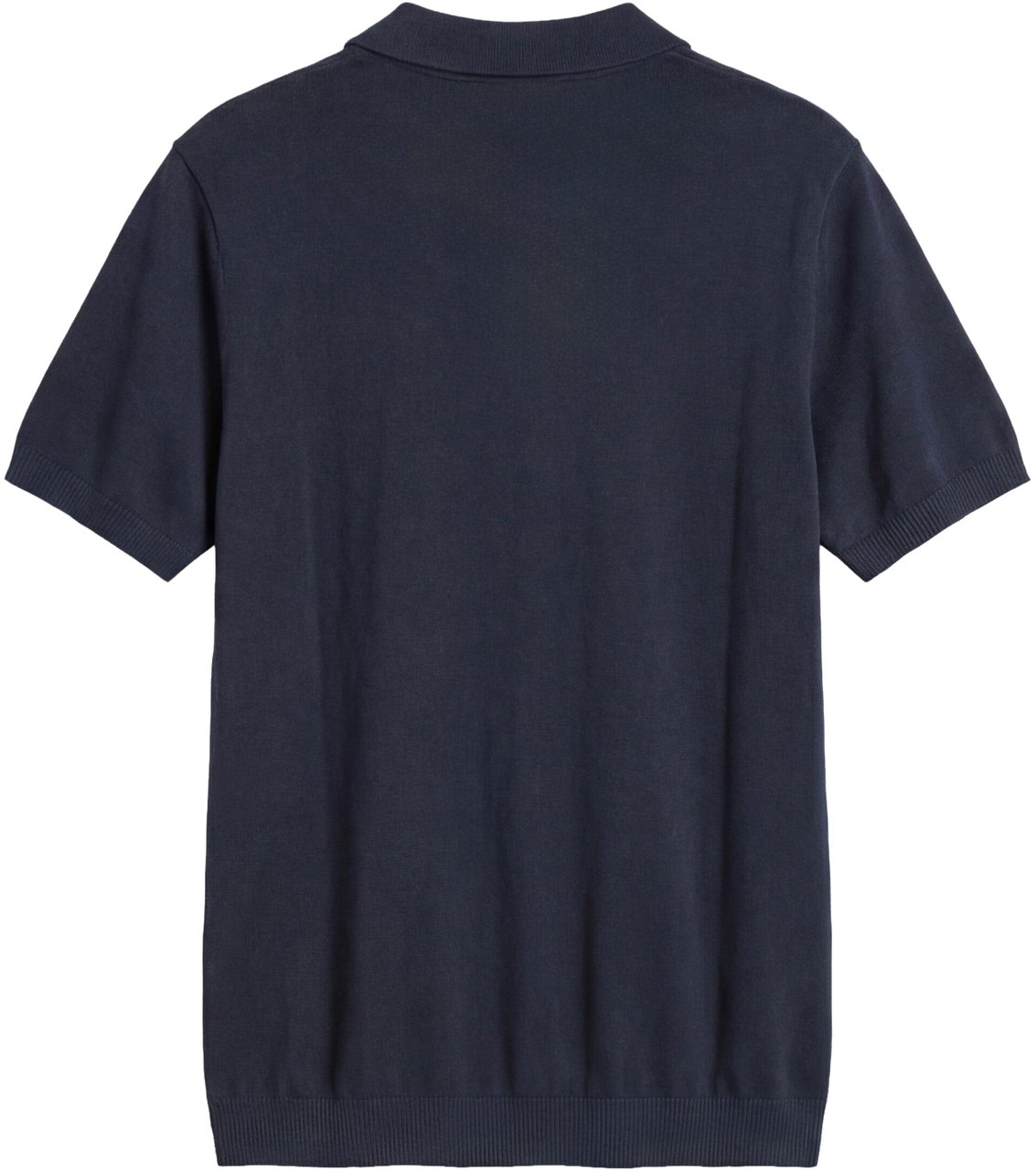 Antony Morato SWEATER POLO WITHOUT BUTTON SHORT SLEEVES SLIM FIT SUPER SOFT YARN Blauw