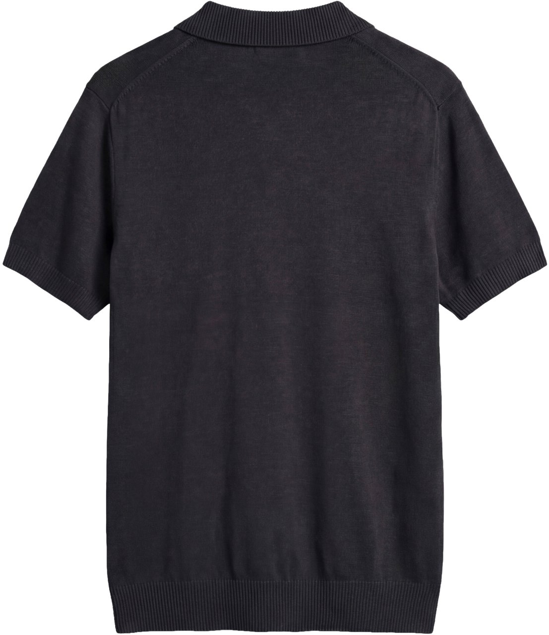 Antony Morato SWEATER POLO WITHOUT BUTTON SHORT SLEEVES SLIM FIT SUPER SOFT YARN Zwart