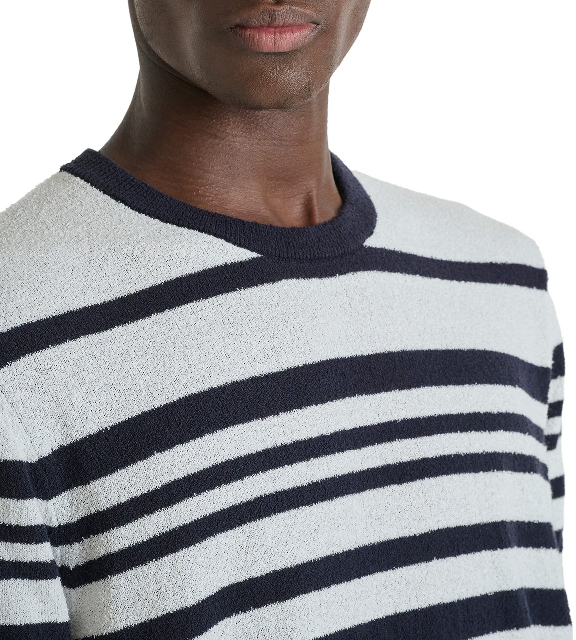 Antony Morato SWEATER ROUND COLLAR SHORT SLEEVES REGULAR FIT SOFT YARN Blauw