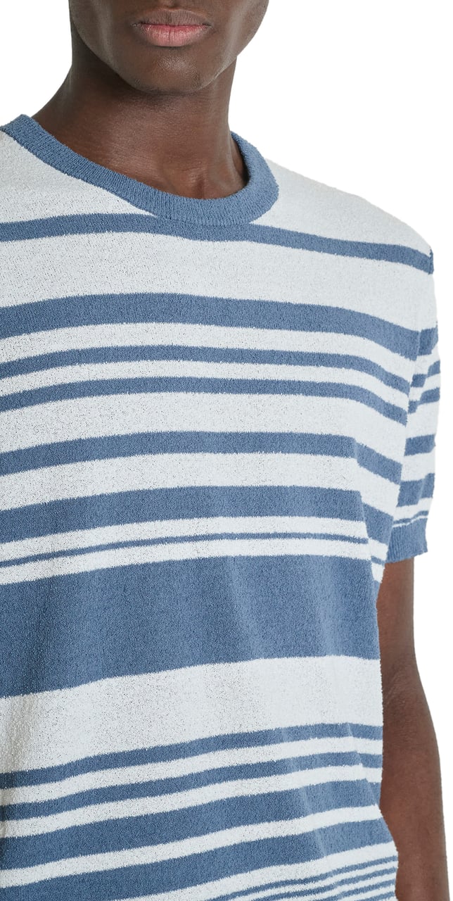 Antony Morato SWEATER ROUND COLLAR SHORT SLEEVES REGULAR FIT SOFT YARN Blauw