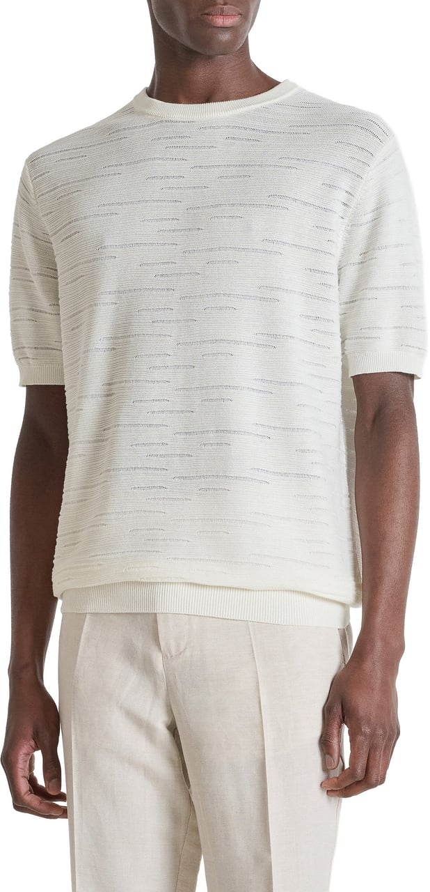 Antony Morato SWEATER ROUND COLLAR SHORT SLEEVES REGULAR FIT IN COTTON SOFT YARN Divers