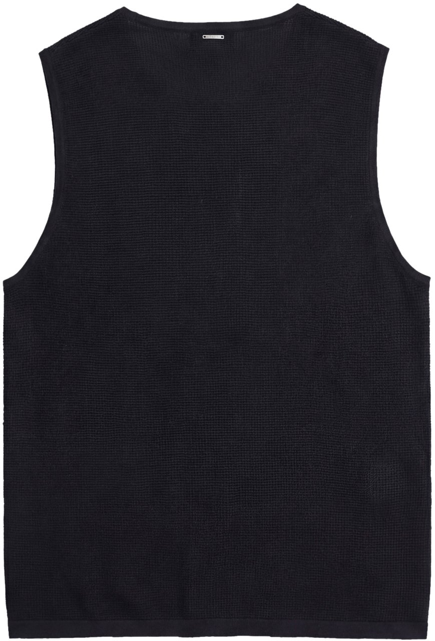 Antony Morato SWEATER VEST REGULAR FIT SUPER FINE YARN Zwart