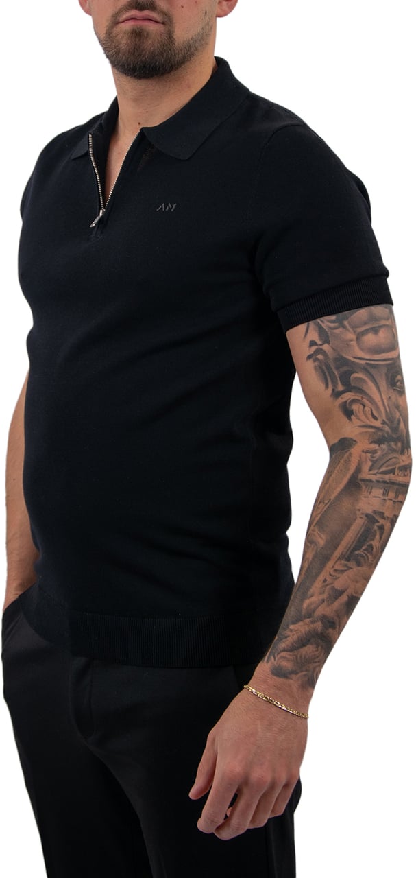 Antony Morato Sweater Regular Fit In Cotton Blend Zwart