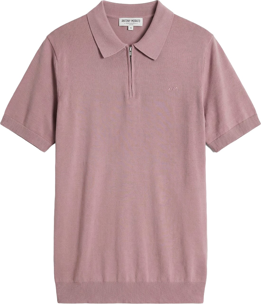 Antony Morato SWEATER REGULAR FIT SOFT YARN WITH LOGOED BADGE Roze