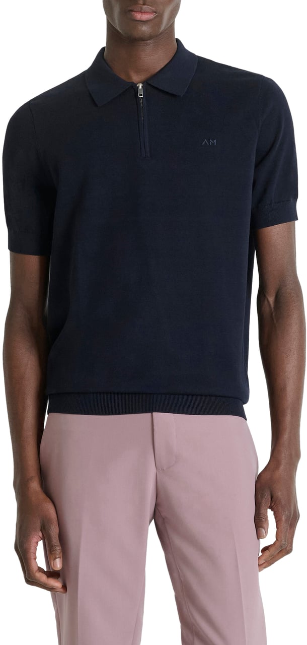 Antony Morato SWEATER REGULAR FIT SOFT YARN WITH LOGOED BADGE Blauw