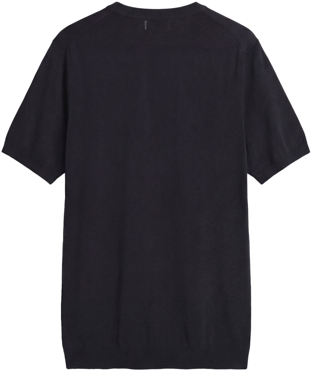 Antony Morato SWEATER ROUND COLLAR SHORT SLEEVES REGULAR FIT SOFT YARN WITH FOAM LOGO PRINT Zwart