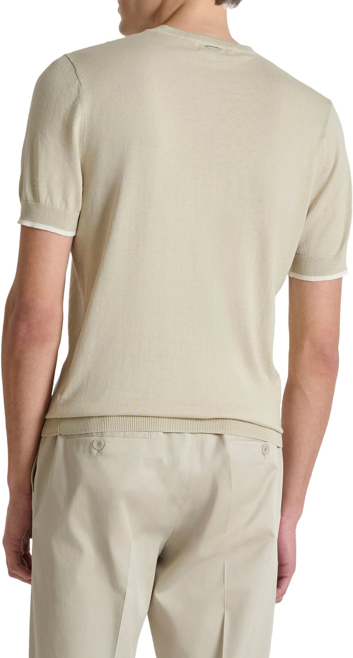 Antony Morato SWEATER ROUND COLLAR SHORT SLEEVES REGULAR FIT IN MERCERIZED COTTON SUPER FINE YARN Divers