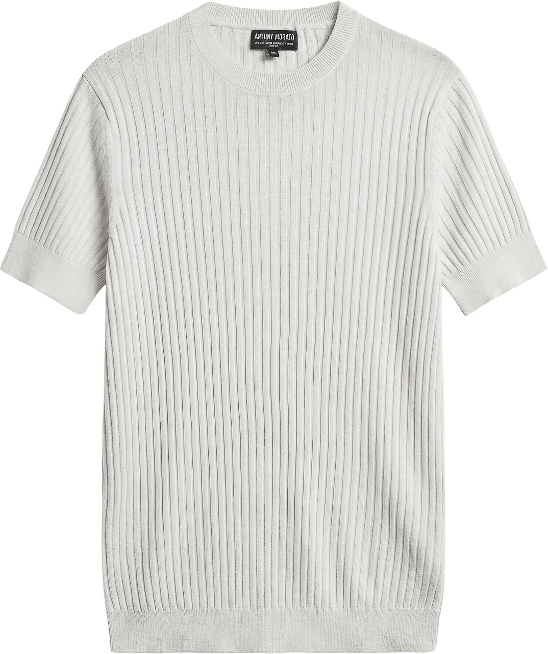 Antony Morato SWEATER ROUND COLLAR SHORT SLEEVES SLIM FIT SUPER SOFT YARN Wit