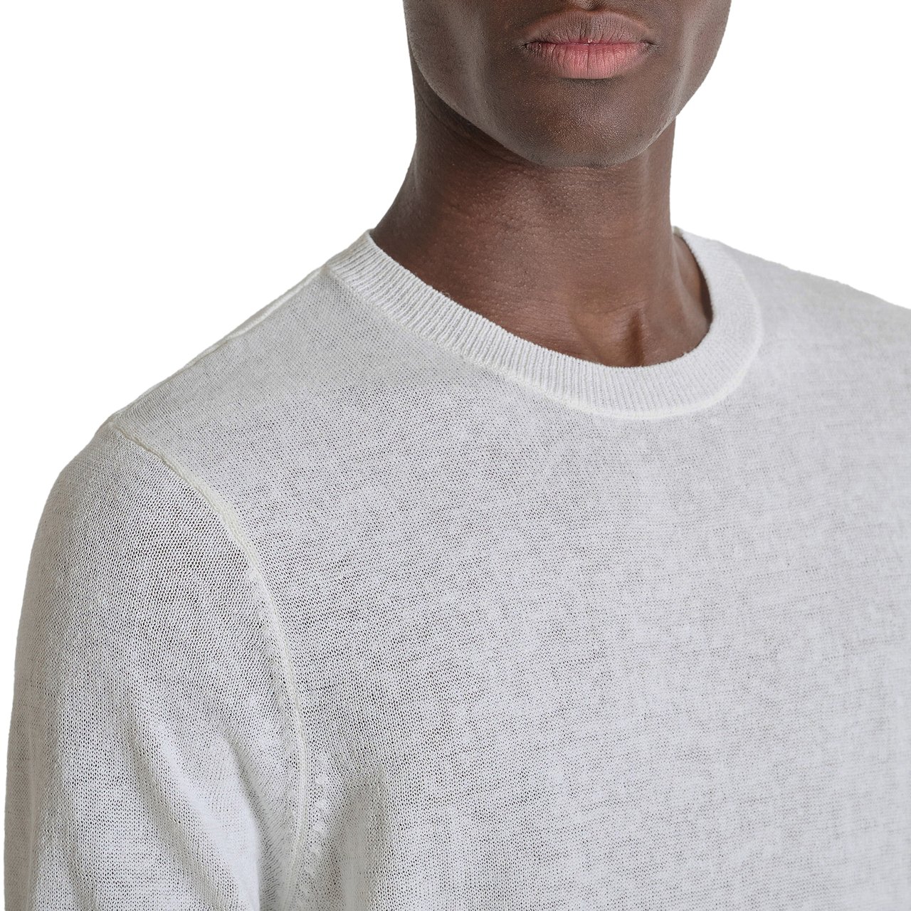 Antony Morato SWEATER ROUND COLLAR SHORT SLEEVES RELAXED FIT SOFT YARN Beige