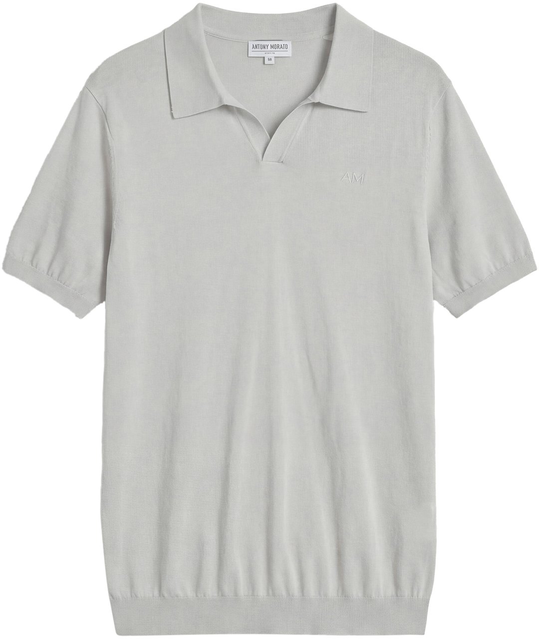 Antony Morato SWEATER POLO WIHTOUT BUTTON SHORT SLEEVES SLIM FIT SOFT FINE YARN Wit