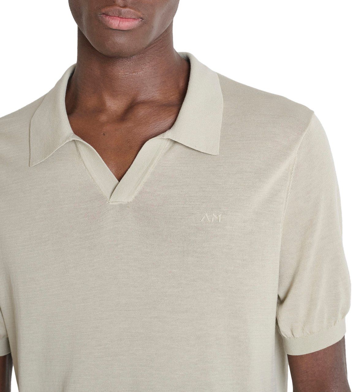 Antony Morato SWEATER POLO WIHTOUT BUTTON SHORT SLEEVES SLIM FIT SOFT FINE YARN Divers