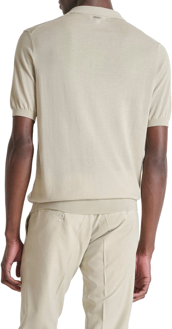 Antony Morato SWEATER POLO WIHTOUT BUTTON SHORT SLEEVES SLIM FIT SOFT FINE YARN Divers
