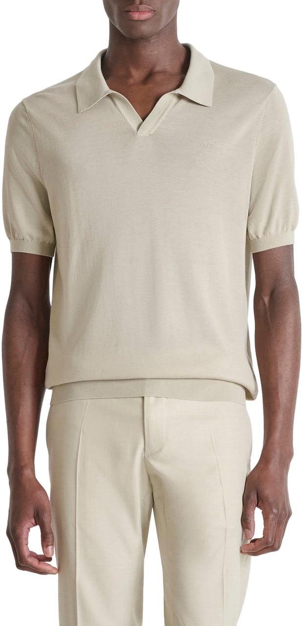 Antony Morato SWEATER POLO WIHTOUT BUTTON SHORT SLEEVES SLIM FIT SOFT FINE YARN Divers