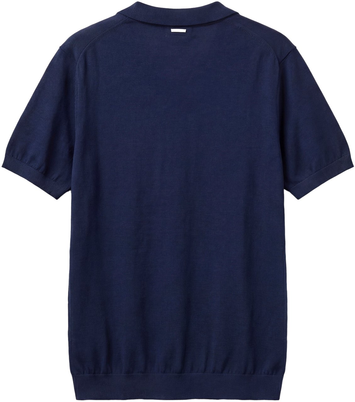 Antony Morato SWEATER POLO WIHTOUT BUTTON SHORT SLEEVES SLIM FIT SOFT FINE YARN Blauw