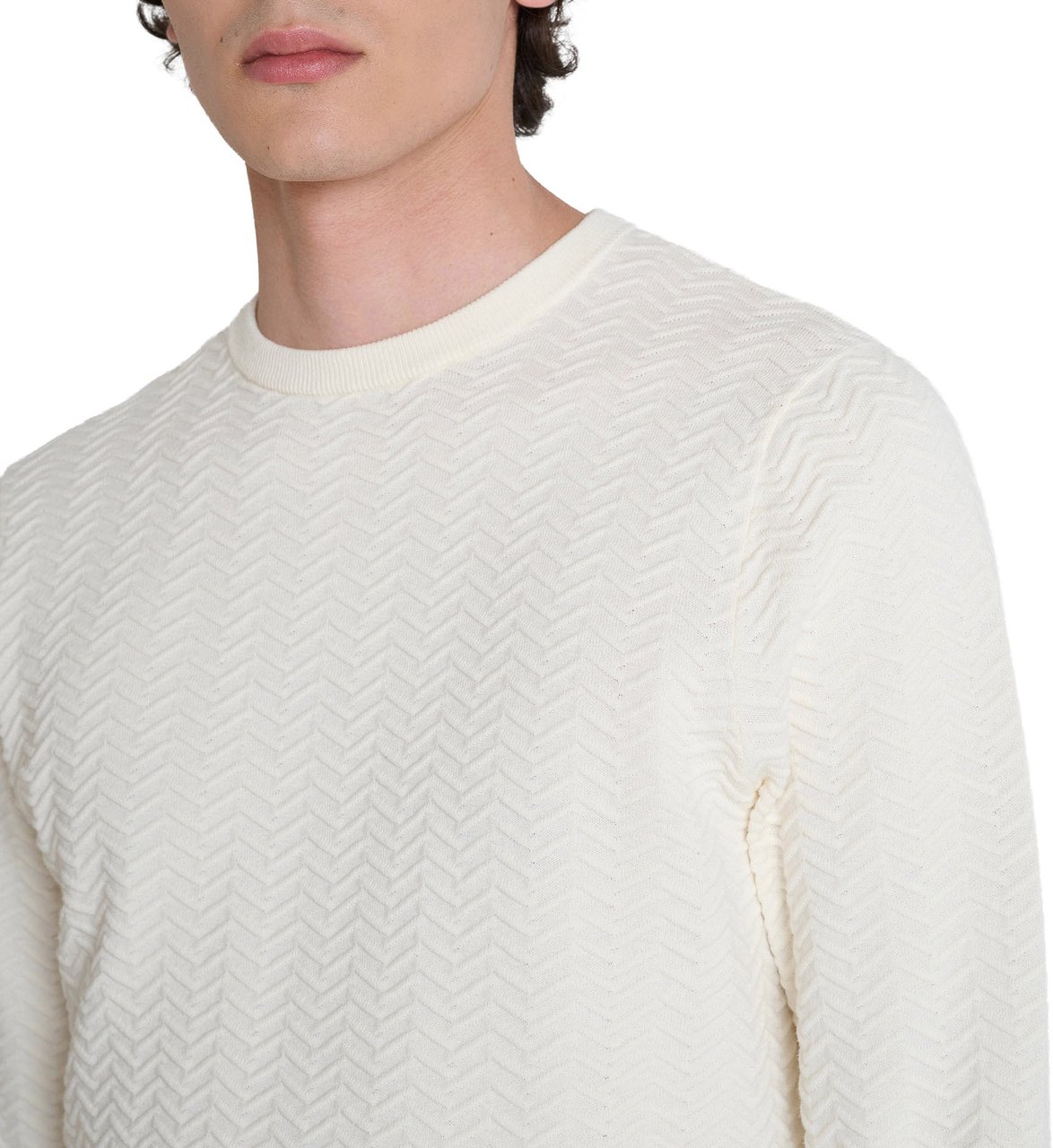 Antony Morato SWEATER ROUND COLLAR REGULAR FIT IN COTTON SOFT YARN Divers